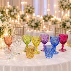 گیلاس تراش و لیوان تراش رنگی