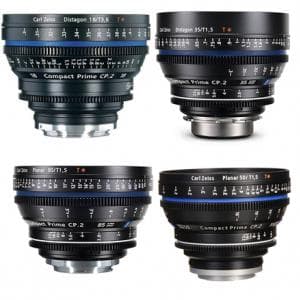 ست لنزهای سینمایی Zeiss Prime CP.2 Compact Cinema