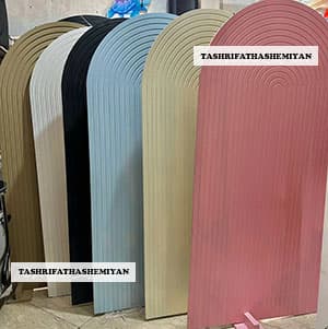بک گراند شیاردار چوبی