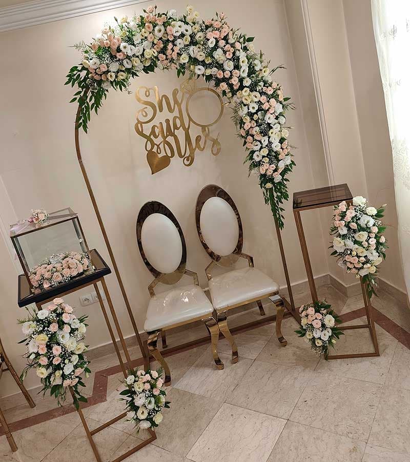  صندلی عروس و دامادی (2 عدد)