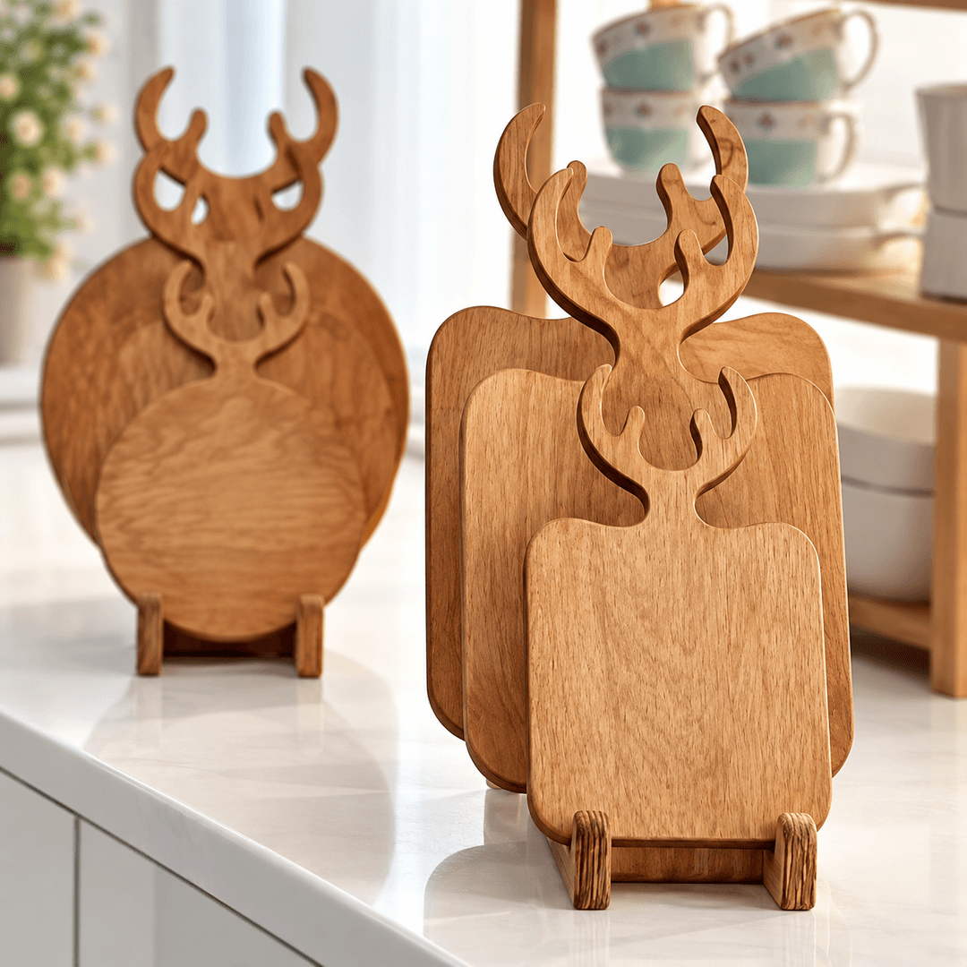 انواع تخته چوبی مدل شاخ گوزن برای سرو فینگر فود