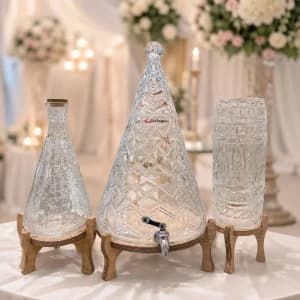 کلمن شیشه ای 6 لیتری طرح کریسمس