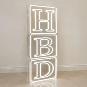 باکس HBD نئون برای تولد
