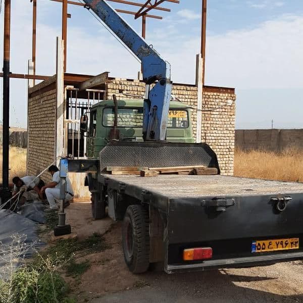 خدمات جرثقیل 3تن کفی دار خاورو ‌حمل ‌ونقل